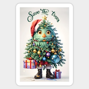 Christmas tree Santa Claus Sticker